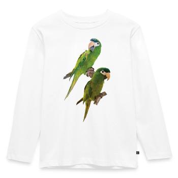 Le noble ara - T-shirt manches longues Premium Enfant - blanc - Devant - AI Model Kid Female (0cm)
