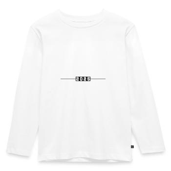 2025 Linie - Kinder Premium Bio Langarmshirt - Weiß - Vorne - AI Model Kid Female (0cm)