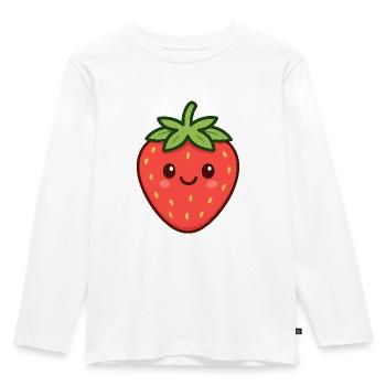Fraises - T-shirt manches longues Premium Enfant - blanc - Devant - AI Model Kid Female (0cm)