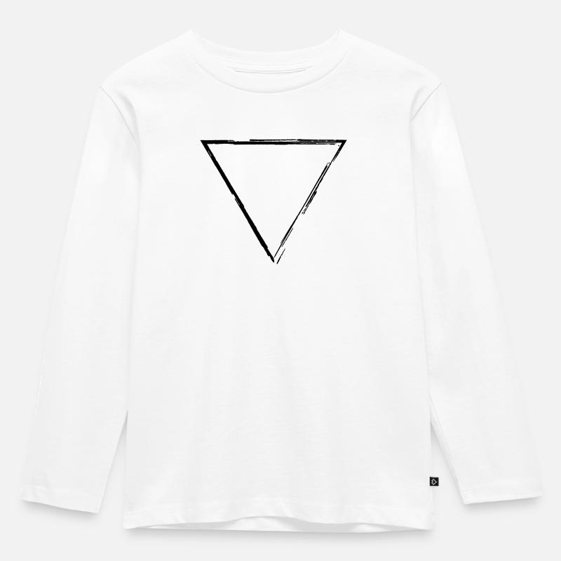 Triangle - Kids' Premium Longsleeve Shirt - white