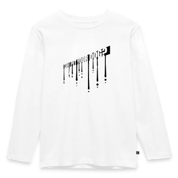 Caressez votre chien en disant - T-shirt manches longues Premium Enfant - blanc - Devant - AI Model Kid Female (0cm)