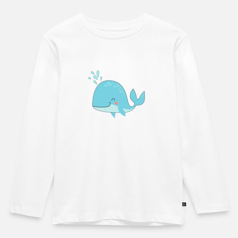 süßer Wahl - Kinder Premium Bio Langarmshirt - Weiß