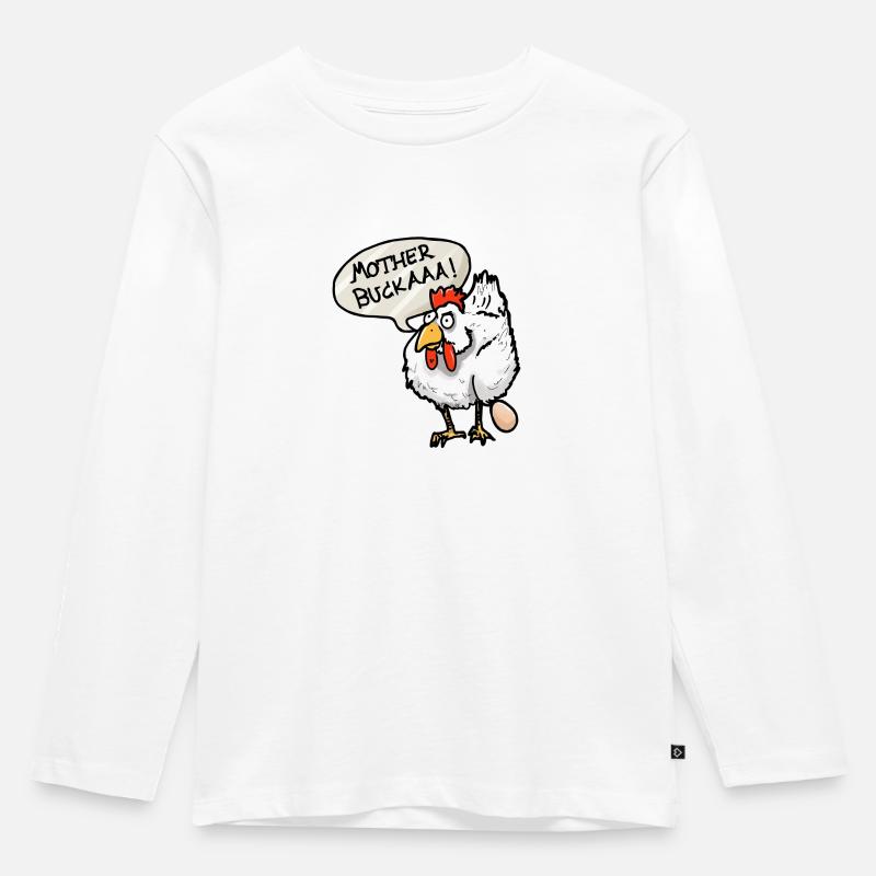 Mutter bukaaa!! - Kinder Premium Bio Langarmshirt - Weiß