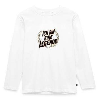 Ich bin eine Legende - Kinder Premium Bio Langarmshirt - Weiß - Vorne - AI Model Kid Female (0cm)