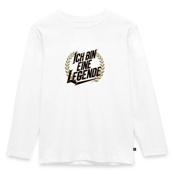 Ich bin eine Legende - Kinder Premium Bio Langarmshirt - Weiß - Vorne - AI Model Kid Female (0cm)