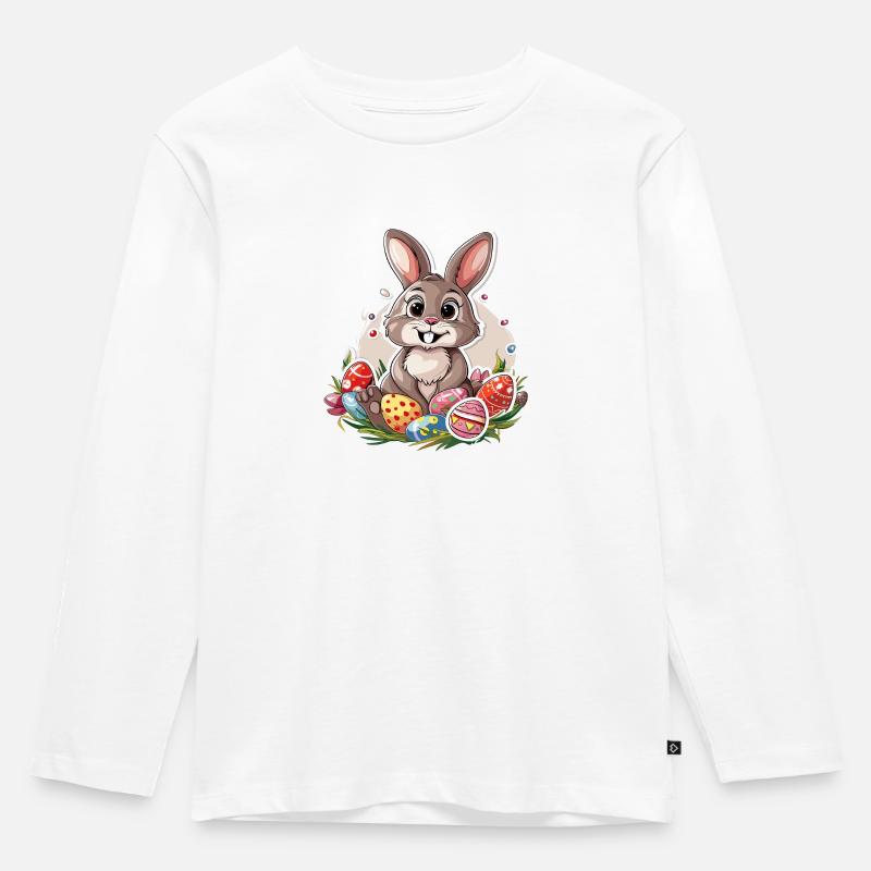 Easter Bunny Easter Eggs Bunny Eggs Easter - Kids' Premium Longsleeve Shirt - white