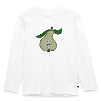 Pear-half fabric fabric - Kids' Premium Longsleeve Shirt - white - Front - AI Model Kid Female (0cm)