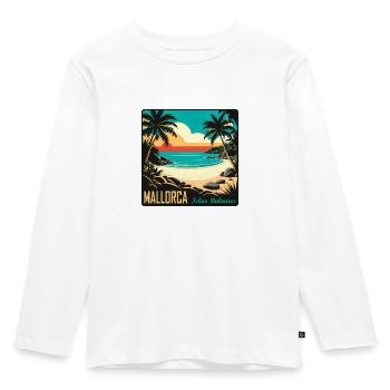 Majorca, Balearic Islands - Kids' Premium Longsleeve Shirt - white - Front - AI Model Kid Female (0cm)