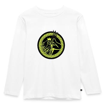 poseidon triton - Kinder Premium Bio Langarmshirt - Weiß - Vorne - AI Model Kid Female (0cm)