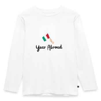 Year Abroad Italy - Semester Abroad - AuPair - Kids' Premium Longsleeve Shirt - white - Front - AI Model Kid Female (0cm)