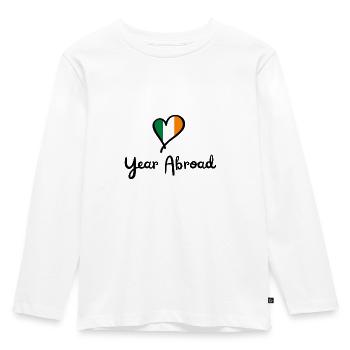 Year Abroad Ireland - Semester Abroad - AuPair - Kids' Premium Longsleeve Shirt - white - Front - AI Model Kid Female (0cm)