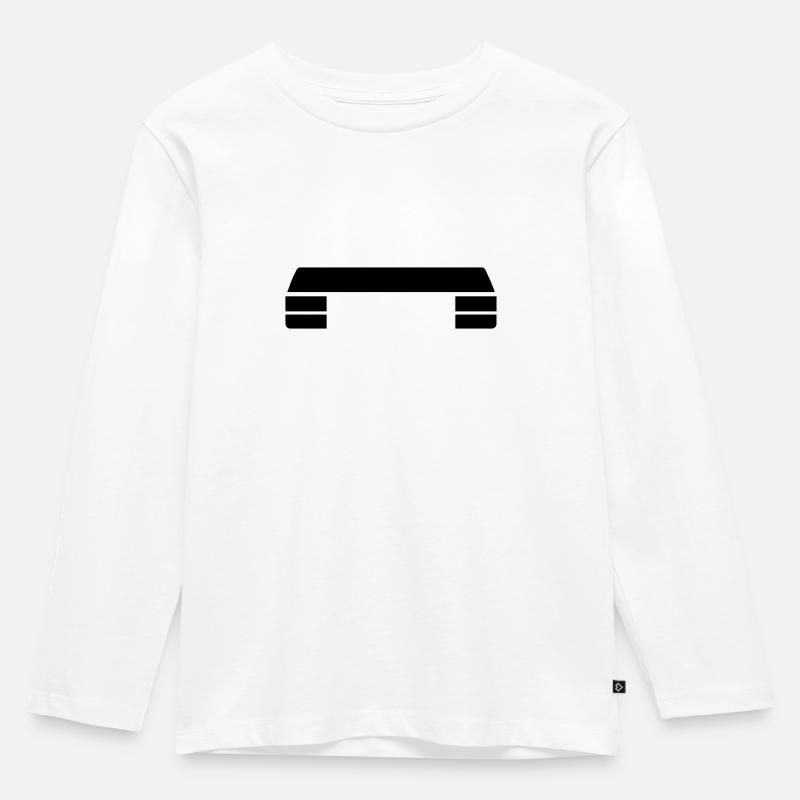 Aerobic - Kinder Premium Bio Langarmshirt - Weiß