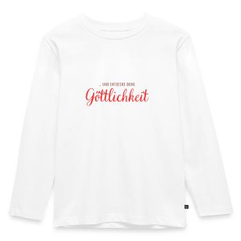 ... et découvre ta divinité - T-shirt manches longues Premium Enfant - blanc - Devant - AI Model Kid Female (0cm)