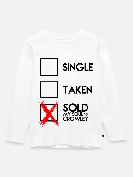 SOLD, GESCHENK - Kinder Premium Bio Langarmshirt - Weiß