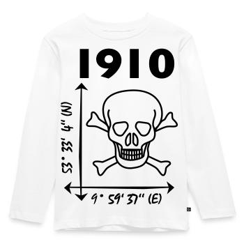 St. Pauli - Kinder Premium Bio Langarmshirt - Weiß - Vorne - AI Model Kid Female (0cm)