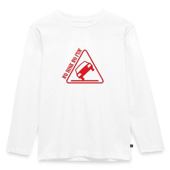 Pas de risque pas de plaisir drôle cadeau tuning voiture - T-shirt manches longues Premium Enfant - blanc - Devant - AI Model Kid Female (0cm)