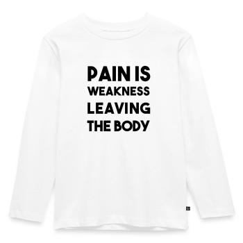 Training - Kinder Premium Bio Langarmshirt - Weiß - Vorne - AI Model Kid Female (0cm)