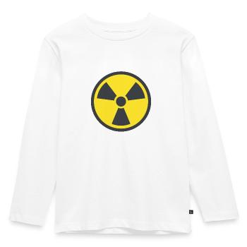 radioactive - Kids' Premium Longsleeve Shirt - white - Front - AI Model Kid Female (0cm)