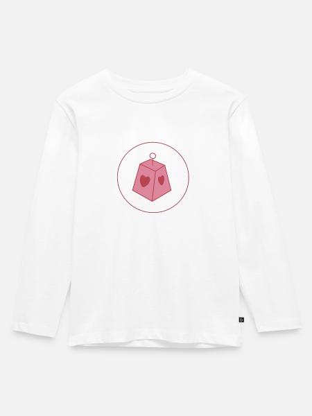 Glücksbärchi Gewicht - Kinder Premium Bio Langarmshirt - Weiß