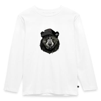 BÄREN - Kinder Premium Bio Langarmshirt - Weiß - Vorne - AI Model Kid Female (0cm)