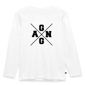 gear - Kids' Premium Longsleeve Shirt - white - Front - AI Model Kid Female (0cm)