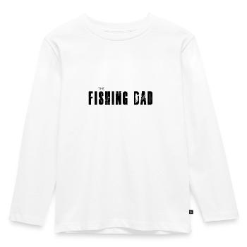 the fishing dad the walking design - Kinder Premium Bio Langarmshirt - Weiß - Vorne - AI Model Kid Female (0cm)