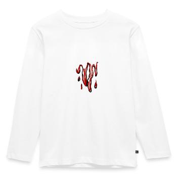 Dripping blood design - Kids' Premium Longsleeve Shirt - white - Front - AI Model Kid Female (0cm)