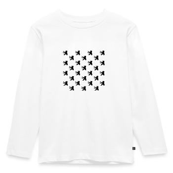 Ours de Berlin - T-shirt manches longues Premium Enfant - blanc - Devant - AI Model Kid Female (0cm)