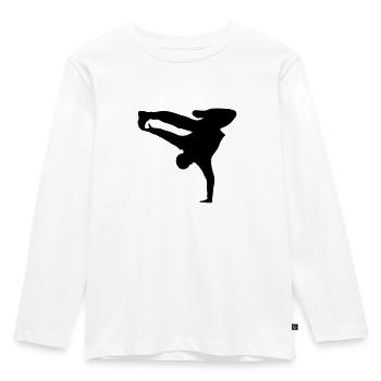 Breakdancer, B-Boy - Kids' Premium Longsleeve Shirt - white - Front - AI Model Kid Female (0cm)