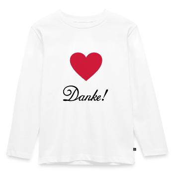 Thank you! Thanks thank recognition praise - Kids' Premium Longsleeve Shirt - white - Front - AI Model Kid Female (0cm)