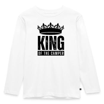 Roi du couple Camper Partnershirt - T-shirt manches longues Premium Enfant - blanc - Devant - AI Model Kid Female (0cm)