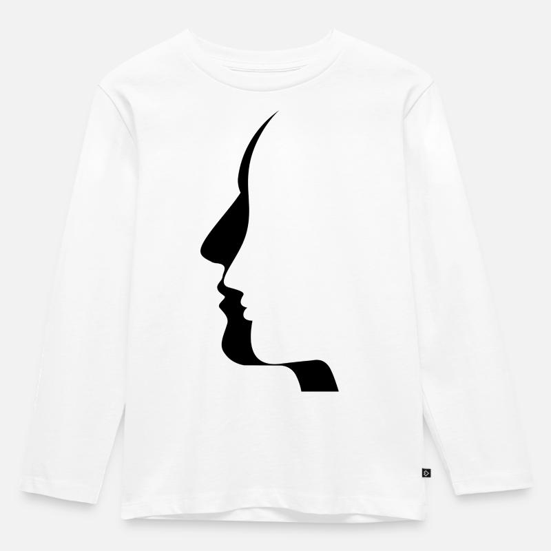 Über gebrochene Herzen und verlorene Liebe - Kinder Premium Bio Langarmshirt - Weiß