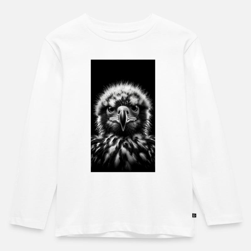 Baby Adler - Baby eagle - Kinder Premium Bio Langarmshirt - Weiß