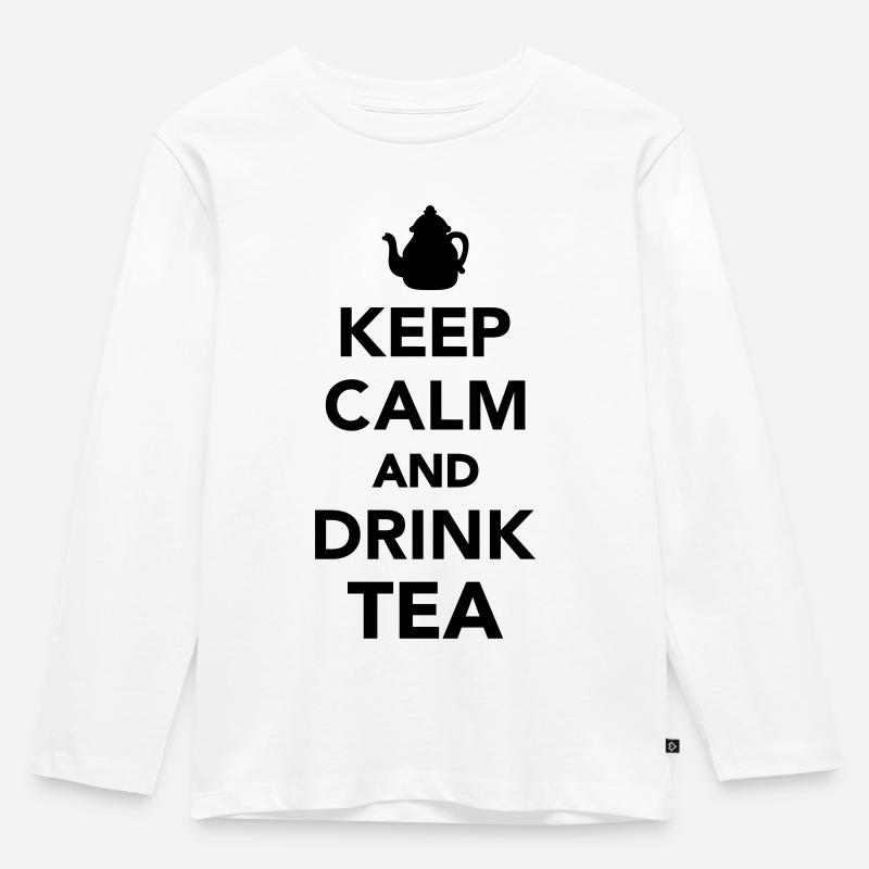 Tee - Kinder Premium Bio Langarmshirt - Weiß