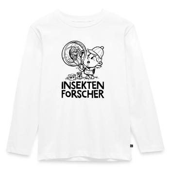 Insektenforscher - Kinder Premium Bio Langarmshirt - Weiß - Vorne - AI Model Kid Female (0cm)