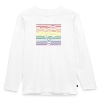 Thumbs down bunt - Kinder Premium Bio Langarmshirt - Weiß - Vorne - AI Model Kid Female (0cm)