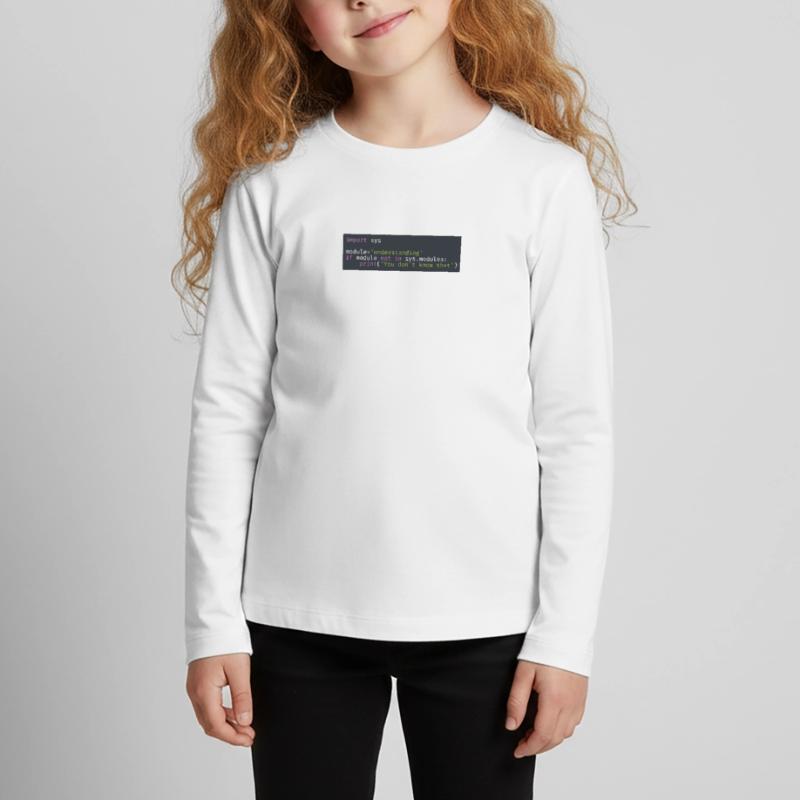Programmierer, Software, Informatik, Developer Kinder Premium Bio Langarmshirt