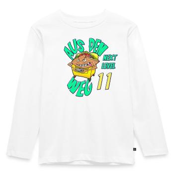 11. Geburtstag Gamer Döner Kebab Illustration - Kinder Premium Bio Langarmshirt - Weiß - Vorne - AI Model Kid Female (0cm)