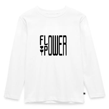 FLOWER POWER - T-shirt manches longues Premium Enfant - blanc - Devant - AI Model Kid Female (0cm)