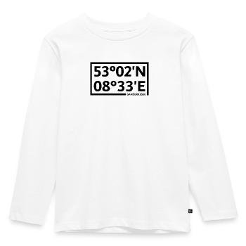 Ganderkesee coordinates - Kids' Premium Longsleeve Shirt - white - Front - AI Model Kid Female (0cm)