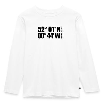 Coordonnées de Milton Keynes - T-shirt manches longues Premium Enfant - blanc - Devant - AI Model Kid Female (0cm)