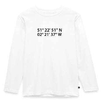 Bath Coordinates - Kids' Premium Longsleeve Shirt - white - Front - AI Model Kid Female (0cm)
