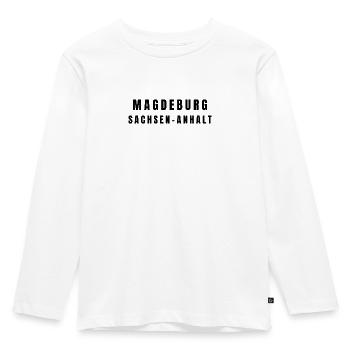 Magdebourg, Saxe-Anhalt - T-shirt manches longues Premium Enfant - blanc - Devant - AI Model Kid Female (0cm)