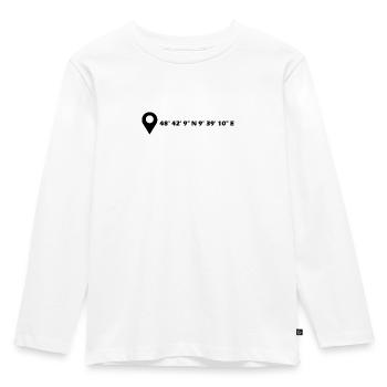 Coordonnées Göppingen - T-shirt manches longues Premium Enfant - blanc - Devant - AI Model Kid Female (0cm)