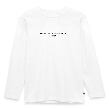 Coordonnées Rhénanie-du-Nord-Westphalie - T-shirt manches longues Premium Enfant - blanc - Devant - AI Model Kid Female (0cm)