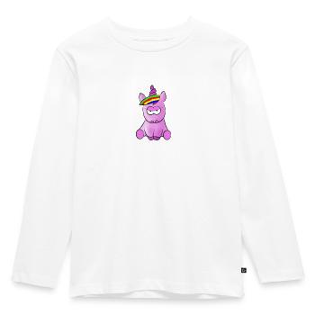 Mad Unicorn - Kids' Premium Longsleeve Shirt - white - Front - AI Model Kid Female (0cm)