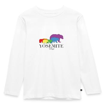 Yosemite Village - Kids' Premium Longsleeve Shirt - white - Front - AI Model Kid Female (0cm)