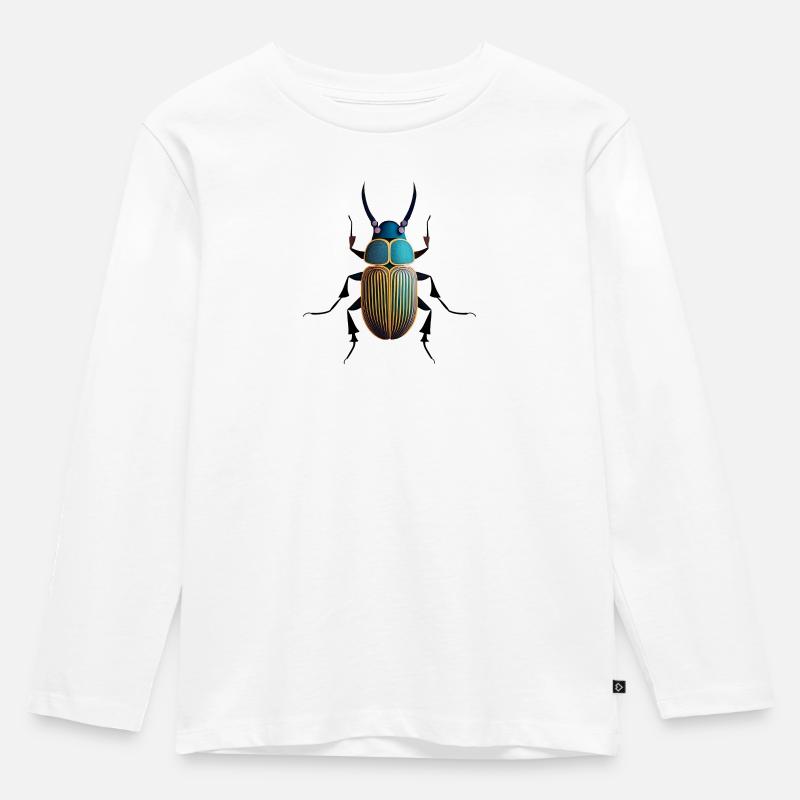 Insekt - Kinder Premium Bio Langarmshirt - Weiß