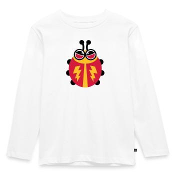 Kaefer (Blitz) - Kinder Premium Bio Langarmshirt - Weiß - Vorne - AI Model Kid Female (0cm)