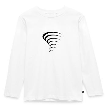 Tornado design - Kids' Premium Longsleeve Shirt - white - Front - AI Model Kid Female (0cm)